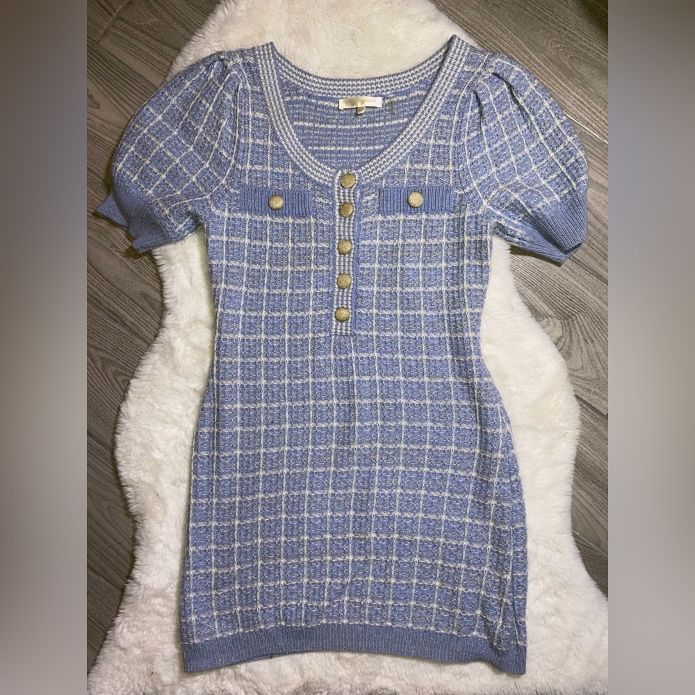 LoveShackFancy Tweed Mini Dress